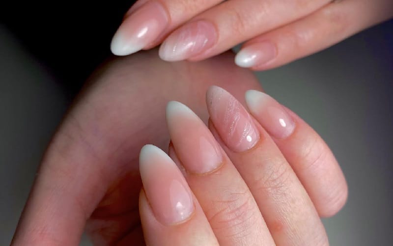 Oval-shaped nails